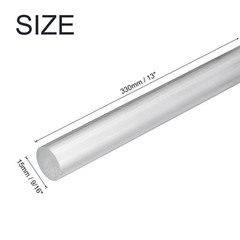 Aluminum Round Rod, 9/16 Inch Diameter 6061 Solid Metal Bar 13 Inch Length 2Pcs