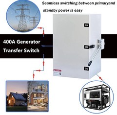 400A Generator Transfer Switch 96000W high-Power Double-Throw Safety 120V/240V