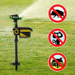 Yard Garden Animal Water Spray Repeller Dog Cat Deer Sprinkler Repellent Solar