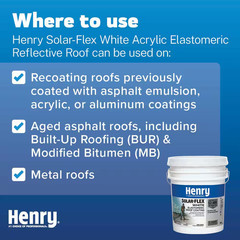 287 Solar-Flex White Roof Coating 4.75 Gal Reflective Acrylic Elastomeric Sealan