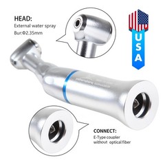Dental Slow Speed Contra Angle Handpiece Fit NSK 1.6mm Friction Grip Push Button
