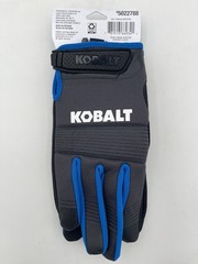 Kobalt Black Synthetic Leather Mechanical Repair Gloves 3 Pairs (Touch Screen)