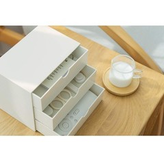 3-Drawer Vanity Organizer, Compact Storage Organization Drawers Set for Cosme…
