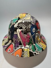 New Full Brim Hard Hat Custom Hydro Dipped CONVERSE ALL STAR SHOES