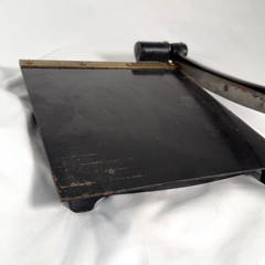 Eastman No 10 Cast Iron Guillotine Paper Cutter Trimmer 10×10 Vintage Brass
