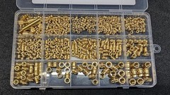 Brass Heat Set Threaded Inserts Kit Metric Assortment Knurled Nuts 3D Printing 5