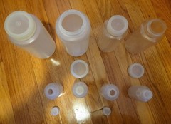 8 New Various Sized Nalgene Storage Bottles