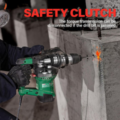 1-1/4″ Heavy Duty Sds-Plus Rotary Hammer Drill for Concrete/Masonry | 12.5 Amp C