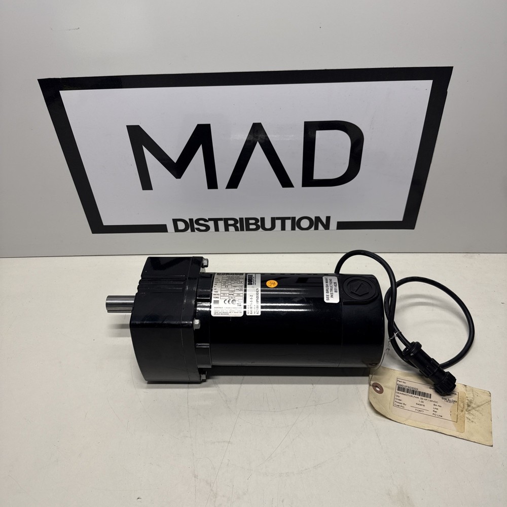 DORNER 827-4190 / 42A7BEPM-F2 130V 2.3A 1/3HP RATIO: 10:1 RPM: 250 (NOS)