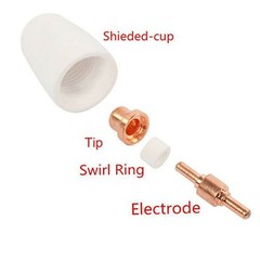 20pcs/Set Consumables Plasma Nozzles Cutter CUT 40/50 Cutting Electrodes Tips