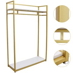 Clothes Closet Storage Garment Rack Shelf Organizer Clothes Hanger Lightweight