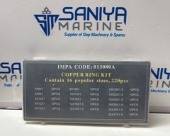 COPPER RING KIT CONTAIN 16 POPULAR SIZES, 220 PCS IMPA CODE: 813080A