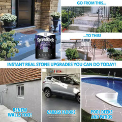 Spreadrock Granite Stone Coating 3-Gal Sandstone Interior/Exterior
