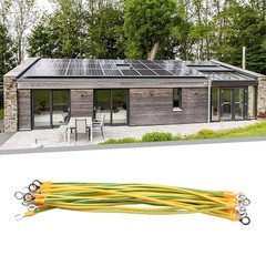 Ground Wire 10cm/20cm/30cm 20pcs BVR Solar PV Ground Wire Yellow-green