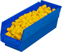 30120 Plastic Shelf Bins, Heavy Duty Storage Bins for Garage, Closet, and Drawer