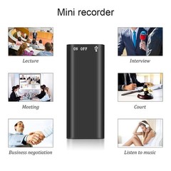 16GB Mini Spy Audio Recorder Voice Activated Office Listening Device 352Hrs