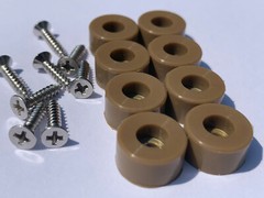 1/2″ DIA Silicone Rubber Bumpers Black White Clear Brown Stainless HIGH QUALITY