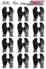 12- 34-844 MaxiFlex Nitrile Grip Foam Dotted Palm Coated PROTECTIVE WORK GLOVES
