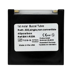 10 Sets Dental Orthodontic Buccal Tube Roth 022 1st Molar Tube Laser Marked Mesh