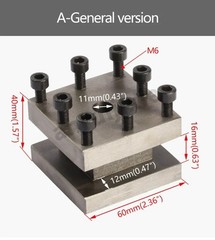 Lathe Four-position tool post 60mm/Tool Holder/Square Tools Post Rest WM210V