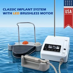Dental Implant Motor Brushless Surgical System+20:1 LED Handpiece Contra Angle