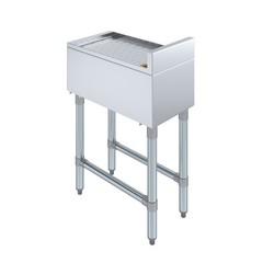 AmGood 12 in. x 22 in. Stainless Steel Underbar Drainboard