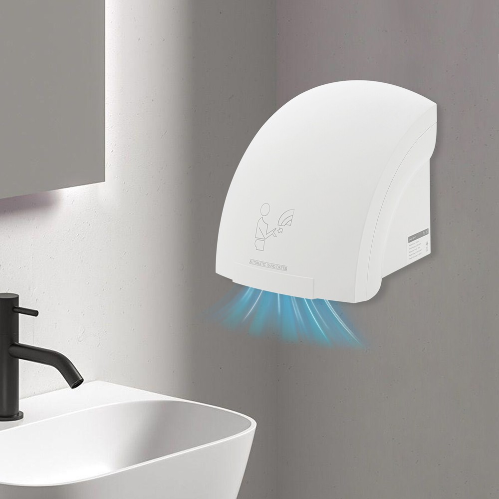 1200W Auto Electric Hand Dryer Commercial Compact Air Hand Dryer High Speed