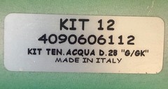 UDOR 4090606112 Kit 12 Water Seal Repair Kit D28 G/GK Genuine OEM Made in Italy