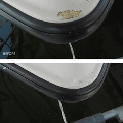 MagicEzy 9 Second Chip Fix – (Oyster White) – All-in-One Fiberglass Repair Fi…