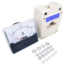 Analog Panel AMP Current Meter Gauge DH670 200A AC Current Transformer
