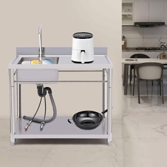 Compartment Commercial Sink Kitchen Stainless Steel Utility Sink Prep Table