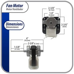 Appli Parts Evaporator Fan Motor replacement for original part numbers DAI6122 a