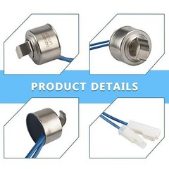 Defrost Thermostat for Refrigerator Replacement Fits Multiple Brands and Models