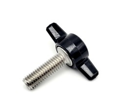 M8 x 1.25 Thumb Screw T Bolts Black Butterfly Tee Wing Knob Plastic Cap 8mm