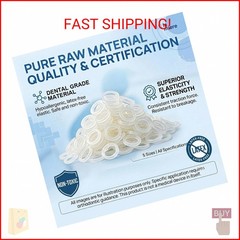 LA MIERE Non Latex 300 pcs 1/4inch Light Intraoral Elastic Bands, Orthodontic El