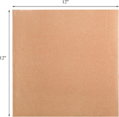 50 Pack Corrugated Cardboard Sheets 2Mm Thick, 12″ X 12″ Flat Inserts Square Car