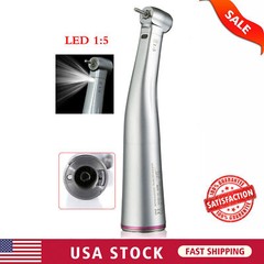 Dental 1:5 Increasing LED Fiber Optic Contra Angle Red Ring For NSK Ti Max Z95L