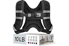 Zeerun Weighted Vest, 6lb/8lb/10lb/12lb/15lb/18lb/20lb/24lb/30lb for Men Women,