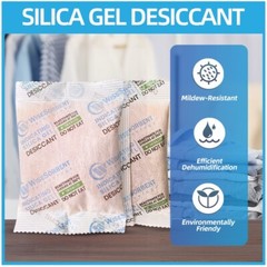 30P 50g Silica Gel Desiccant Packs, Moisture Absorbers Dehumidifier for Storage