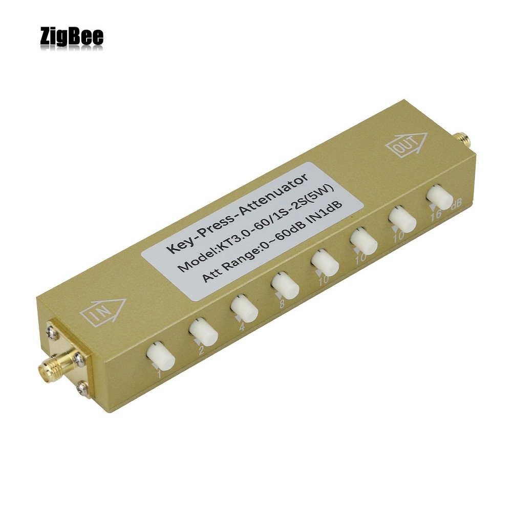 5W SMA-KK Type 0-60dB 0-3GHz RF Adjustable Attenuator Digital Step RF Attenuator