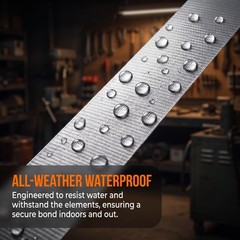 3Pack Duct Tape Heavy Duty Waterproof Silver, 66 Yards x 1.88 Inch Total Stro…
