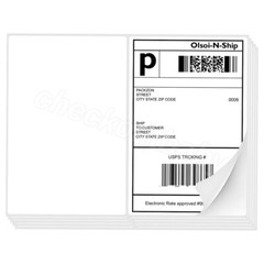 Premium 8.5×5.5 Half-Sheet Shipping Labels Self-Adhesive Blank & Ready to Use
