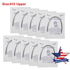 100pcs USA dental orthodontic super elastic niti round arch wires upper & Lower