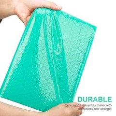 1000 #000 4×8 Teal Poly Bubble Padded Envelopes Self-Sealing Shipping Mailers
