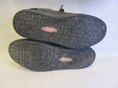 Skechers WORK Slip Resistant/Air Cooled/Memory Foam Black Leather Shoes Men’s 9