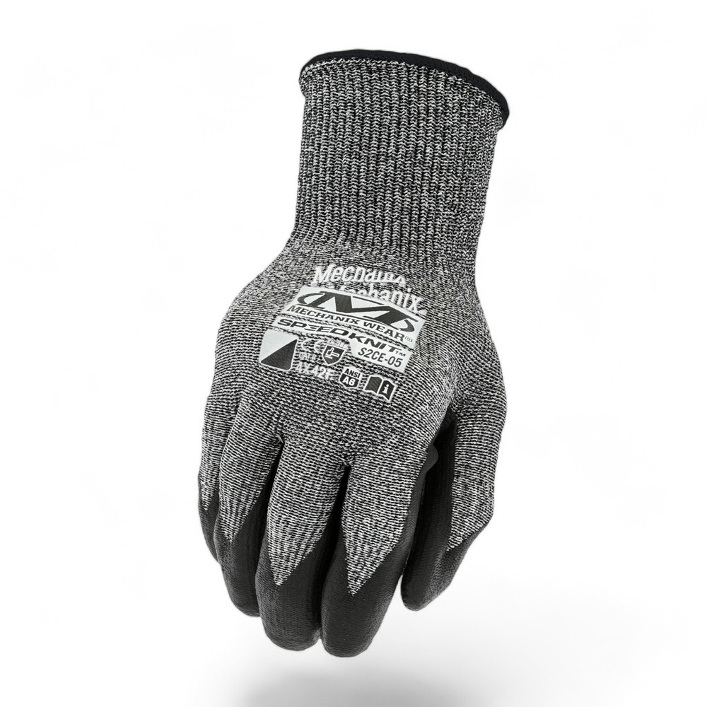 Mechanix Wear S2CE-05 SpeedKnit F6 Black Gloves 1 Pair