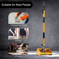 Drywall Flat Finishing Box Tool With Adjustable Rod 3.44-5.51ft For Wall Ceiling