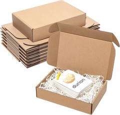 25 Pack Brown Shipping Boxes 9x6x2