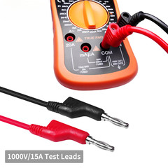 5PCS 1000V 15A 4mm Copper Banana Plug to Plug 1M Multimeter Test Leads PVC Cable