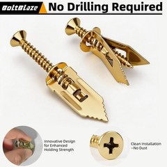 50Pcs Self-Drilling Drywall Anchors with Screws – Easy Expansion & Secure Hold